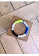 Bracelet GEORGETTE jaune fluo, bleu et noir