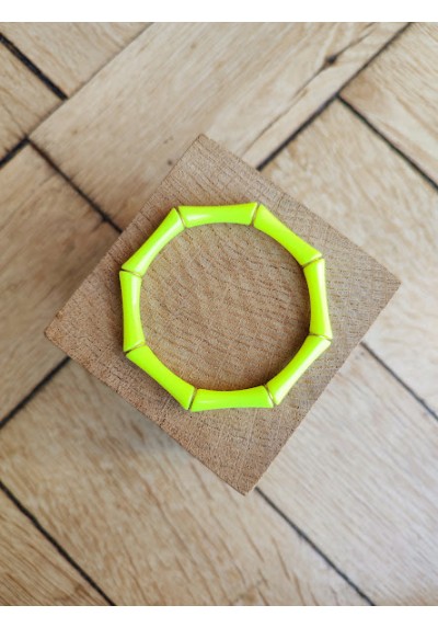 Bracelet GIGI jaune fluo