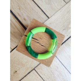 Bracelet GEORGES vert fluo translucide