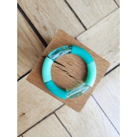 Bracelet GEORGES turquoise translucide