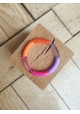 !!! NEW !!! Bracelet GEORGETTE orange fluo, parme et rose