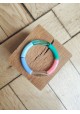 !!! NEW !!! Bracelet GEORGETTE turquoise, rose et bleu