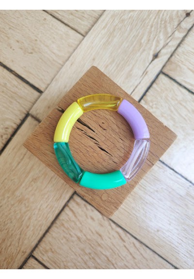 !!! NEW !!! Bracelet GEORGES turquoise, violet et jaune