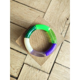 !!! NEW !!! Bracelet GEORGES vert fluo et violet