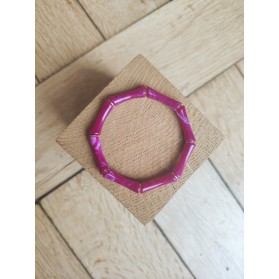 Bracelet GIGI aubergine marbré