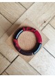 !!! NEW !!! Bracelet GEORGES bordeaux, noir, léopard et glitter