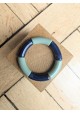 Bracelet GEORGES bicolore bleu marine et kaki