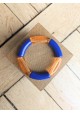 Bracelet GEORGES bicolore orange et bleu roi