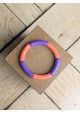 Bracelet GEORGETTE bicolore violet et orange