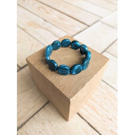 Bracelet TABATHA bleu canard