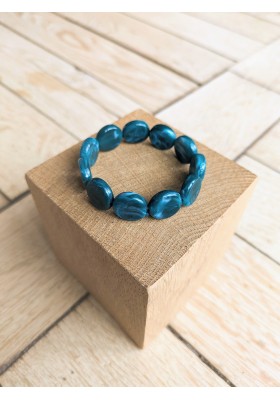 Bracelet TABATHA bleu canard