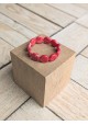 Bracelet TABATHA rouge marbré