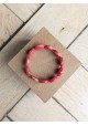 Bracelet TABATHA rouge marbré