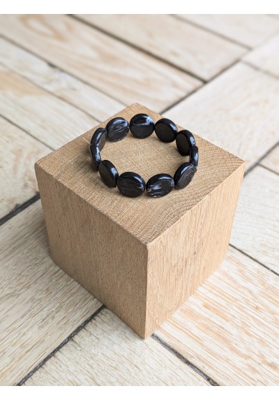 Bracelet TABATHA noir marbré