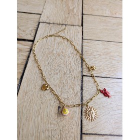 Collier GRIGRI homard et citron