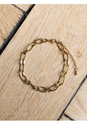 Chaîne dorée maille forçat pour BRACELET