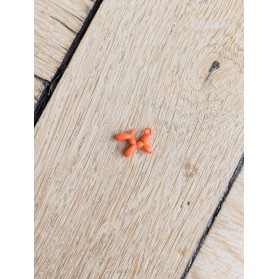 Grigri chien ballon orange