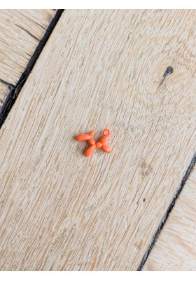 Grigri chien ballon orange