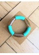 Bracelet GEORGES bicolore glitter multicolore turquoise