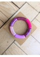 !!!! NEW !!! Bracelet GEORGES violet et rose fuchsia glitter