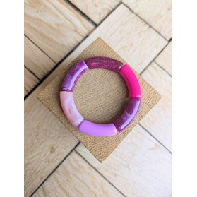 !!!! NEW !!! Bracelet GEORGES violet et rose fuchsia glitter