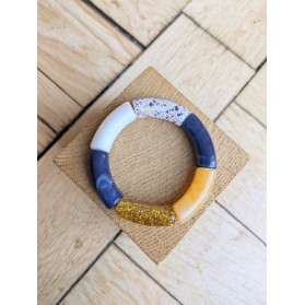 !!! NEW !!! Bracelet GEORGES doré et marine