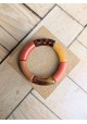 !!! NEW !!! Bracelet GEORGES terracotta léopard ambré