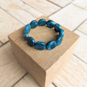 Bracelet TABATHA bleu canard