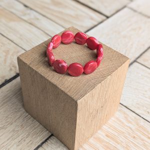Bracelet TABATHA rouge marbré