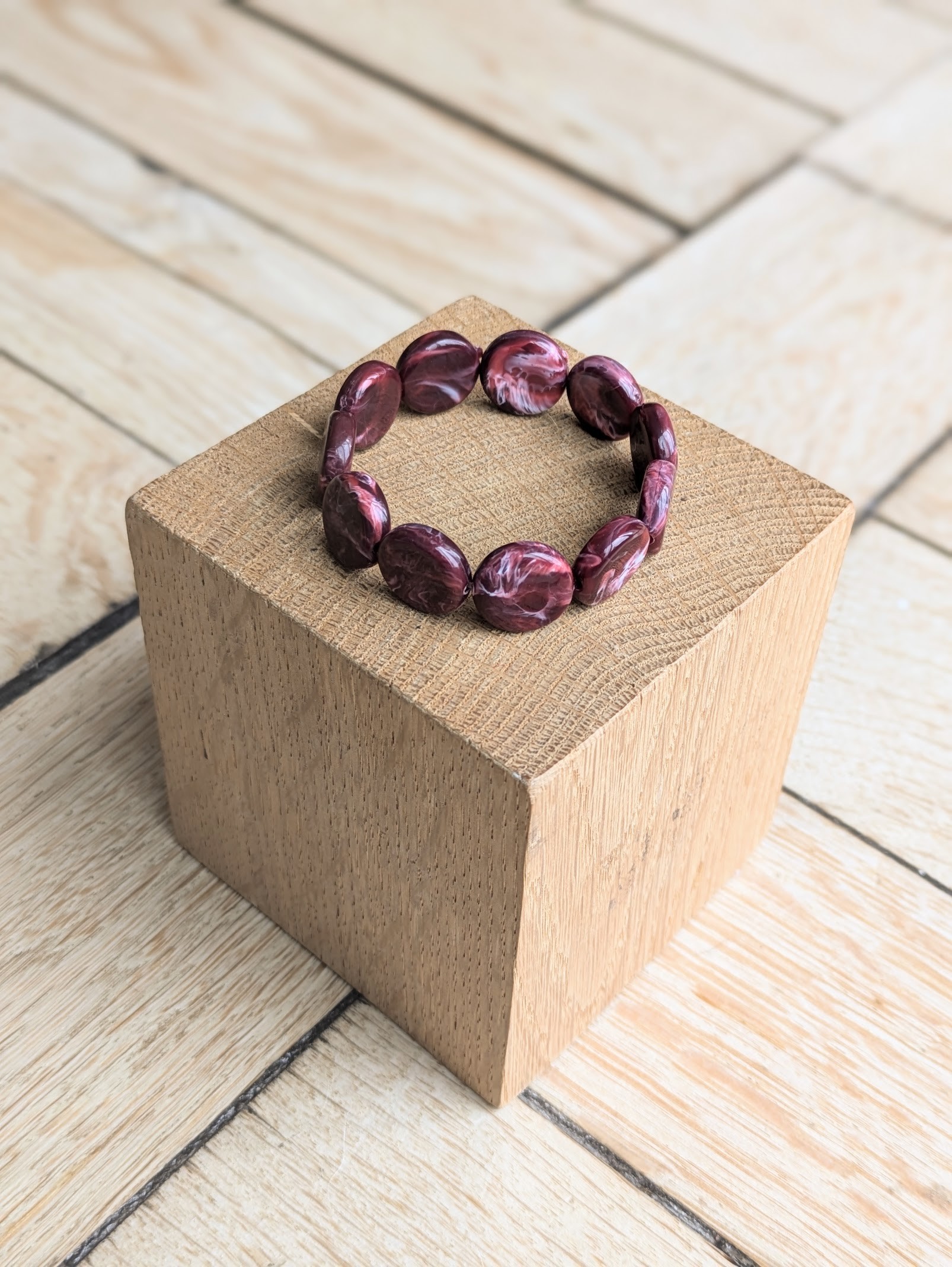 Bracelet TABATHA bordeaux