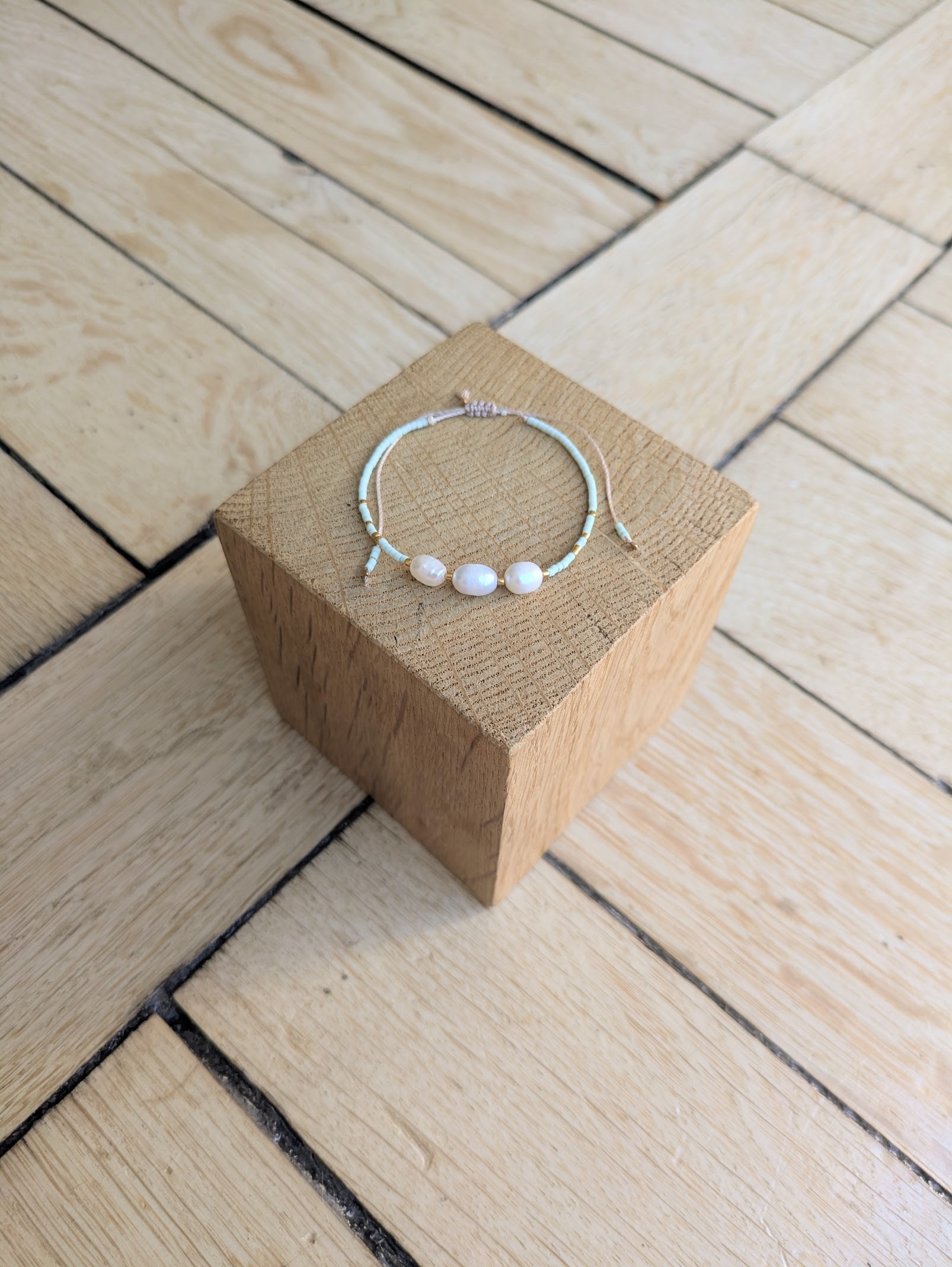 Bracelet BILLIE vert pâle 3