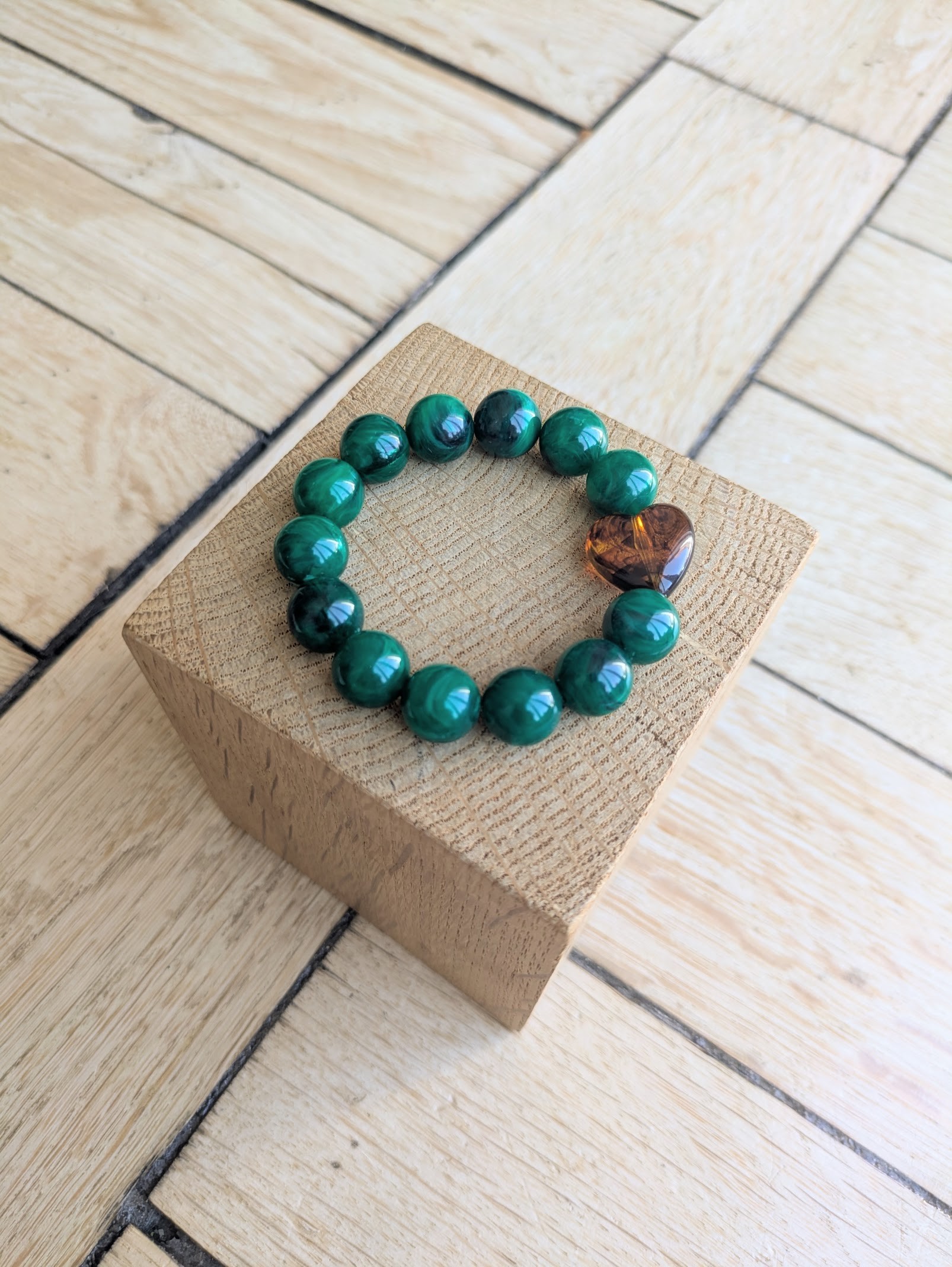 Bracelet BIANCA vert et orange