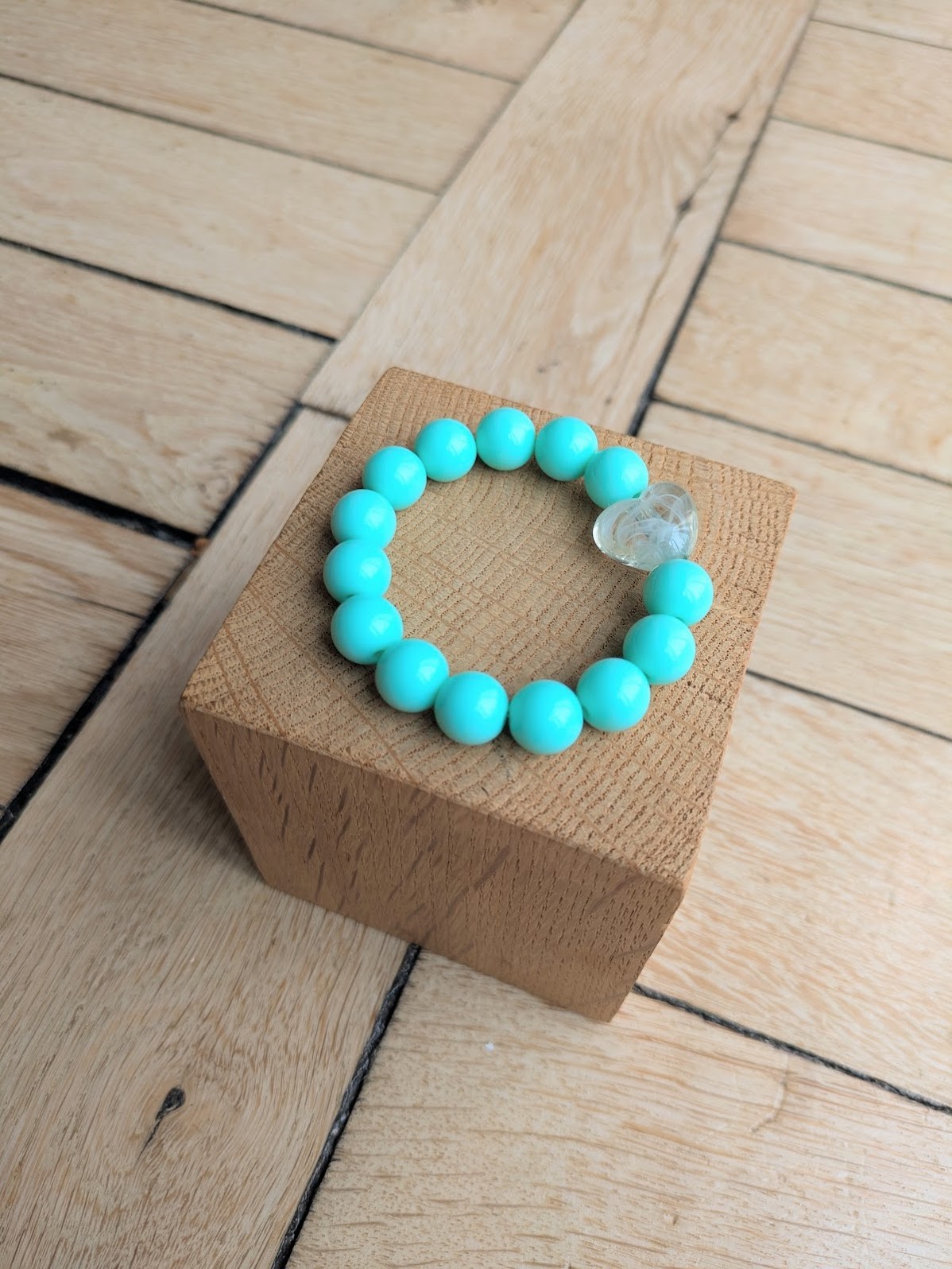 Bracelet BIANCA vert d'eau