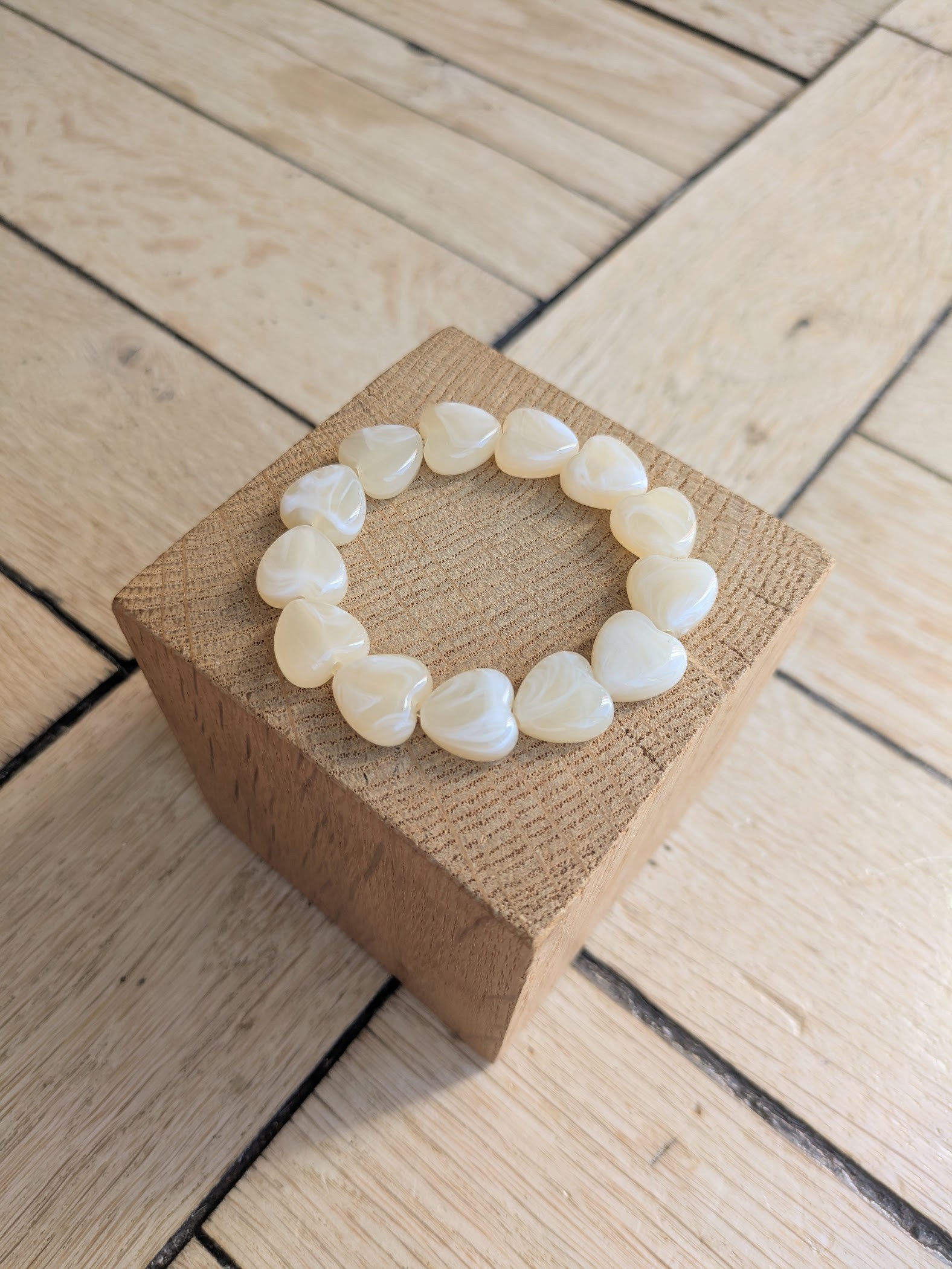 Bracelet DAPHNE écru 12€