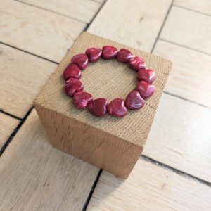 Bracelet DAPHNE bordeaux 12€