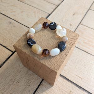 Bracelet DIANE noir et écru 12€