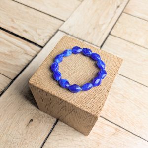 Bracelet DELPHINE bleu roi 10€