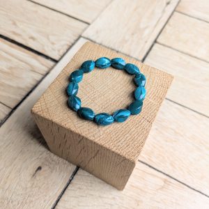 Bracelet DELPHINE bleu canard 10€