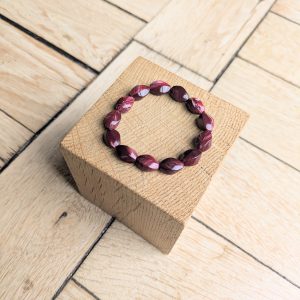 Bracelet DELPHINE bordeau 10€