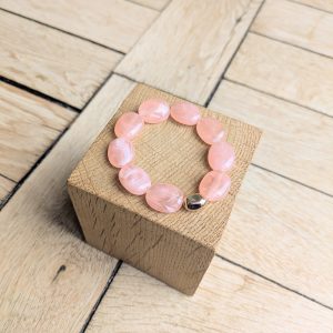 Bracelet DANIELLE rose pâle 12€