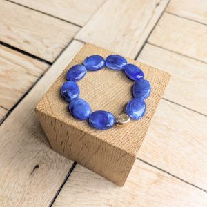 Bracelet DANIELLE bleu roi 12€