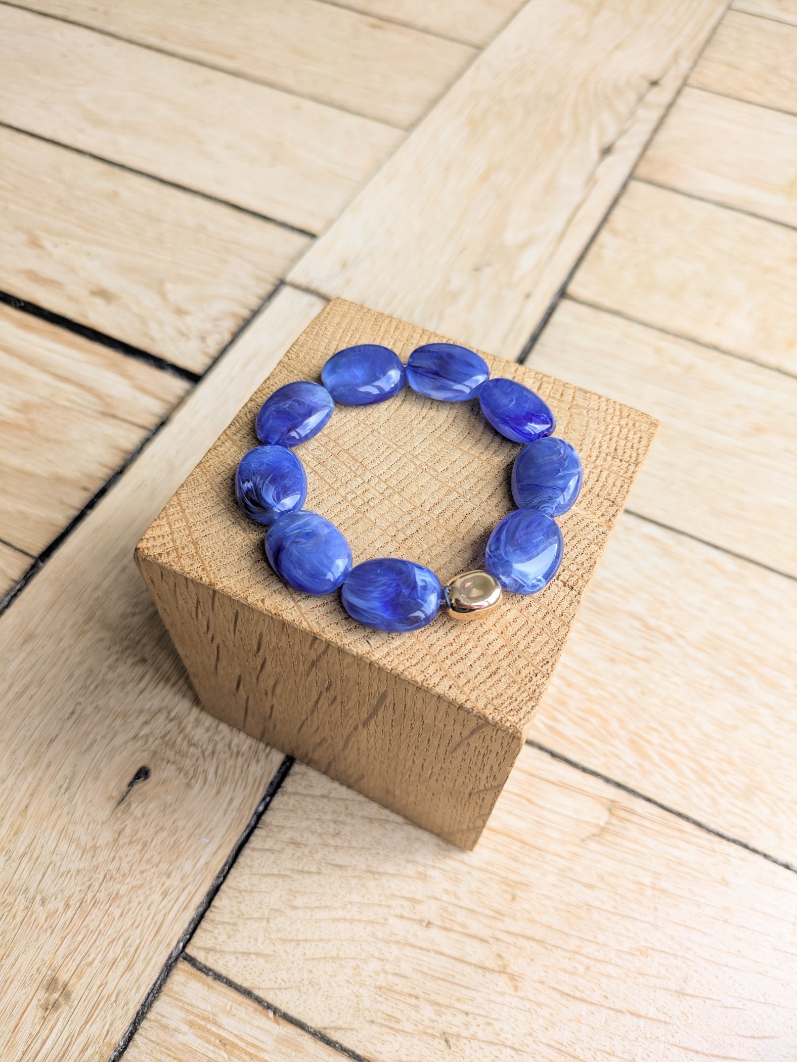 Bracelet DANIELLE bleu roi 12€