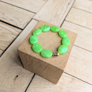 Bracelet DANIELLE vert flash 12€