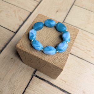 Bracelet ESMEE bleu glacier 14€