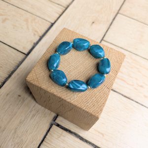Bracelet ESMEE bleu canard 14€