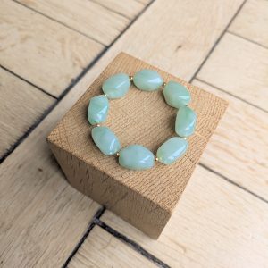 Bracelet ESMEE vert pâle 14€