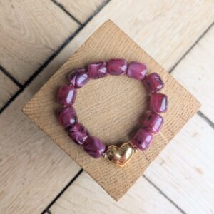 Bracelet ELLA bordeaux