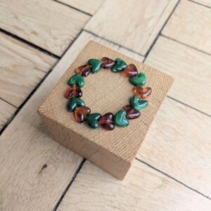 Bracelet FRIDA marron et vert