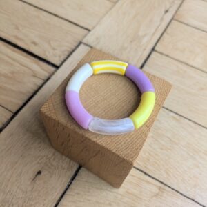 Bracelet GEORGES jaune et parme