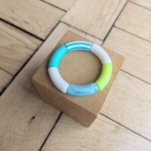 Bracelet GEORGES jaune et turquoise